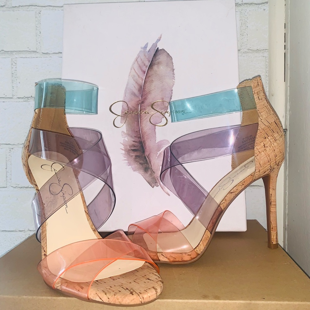 Jessica Simpson Jullury Sandal Women's Multicolor Heels Sandals AnkleStrap